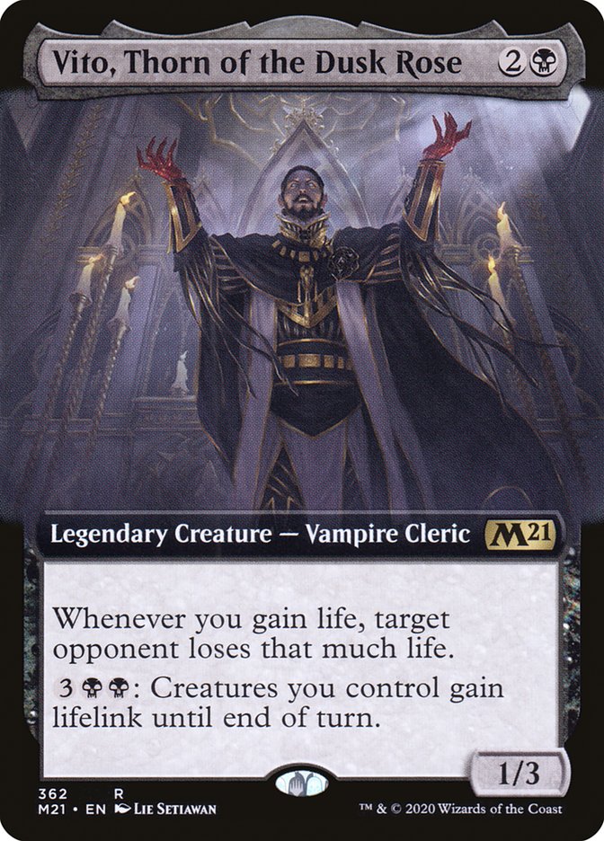 Vito, Thorn of the Dusk Rose (Extended Art) [Core Set 2021] (M21 362)