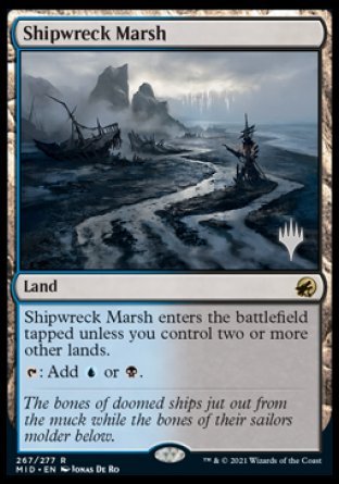 Shipwreck Marsh (Promo Pack) [Innistrad: Midnight Hunt Promo Pack] (PMID 267)