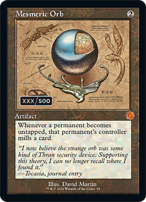 Mesmeric Orb (Schematic) (Serial Numbered) [The Brothers' War Retro Artifacts]