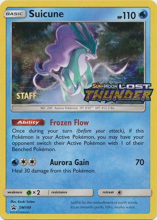 Suicune (Staff Prerelease Promo) (SM149) [Sun & Moon: Black Star Promos]