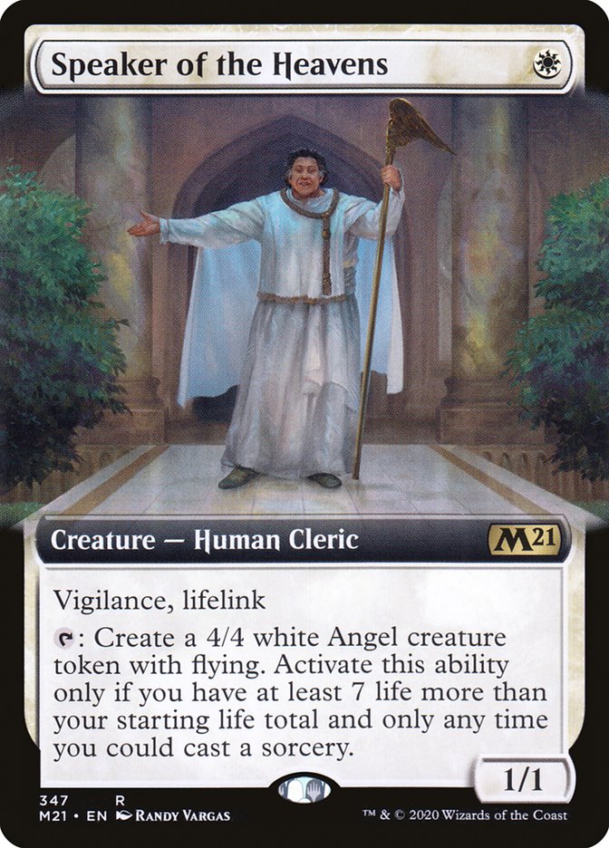 Speaker of the Heavens (Extended Art) [Core Set 2021] (M21 347)