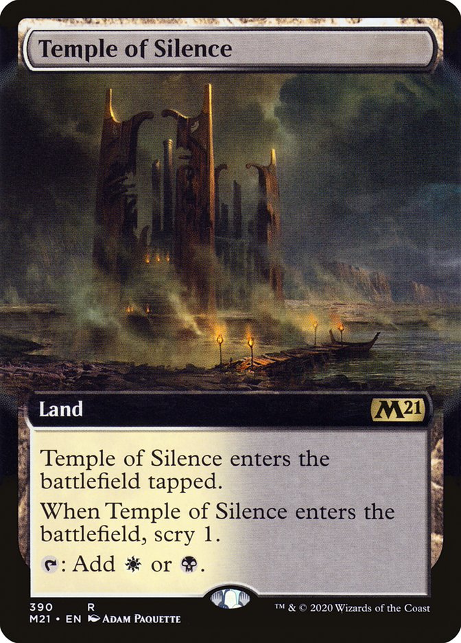 Temple of Silence (Extended Art) [Core Set 2021] (M21 390)