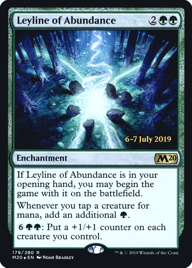 Leyline of Abundance  [Core Set 2020 Prerelease Promos] (PM20 179S)