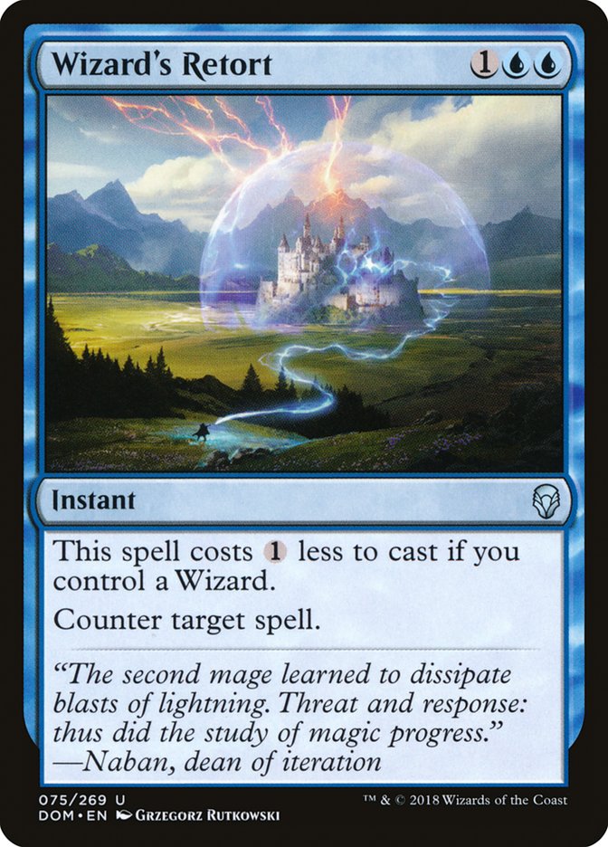 Wizard's Retort [Dominaria] (DOM 75)
