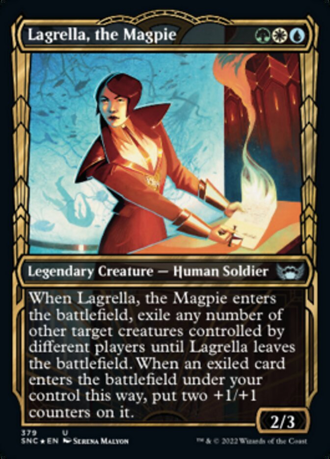 Lagrella, the Magpie (Showcase Golden Age Gilded Foil) (SNC 379)