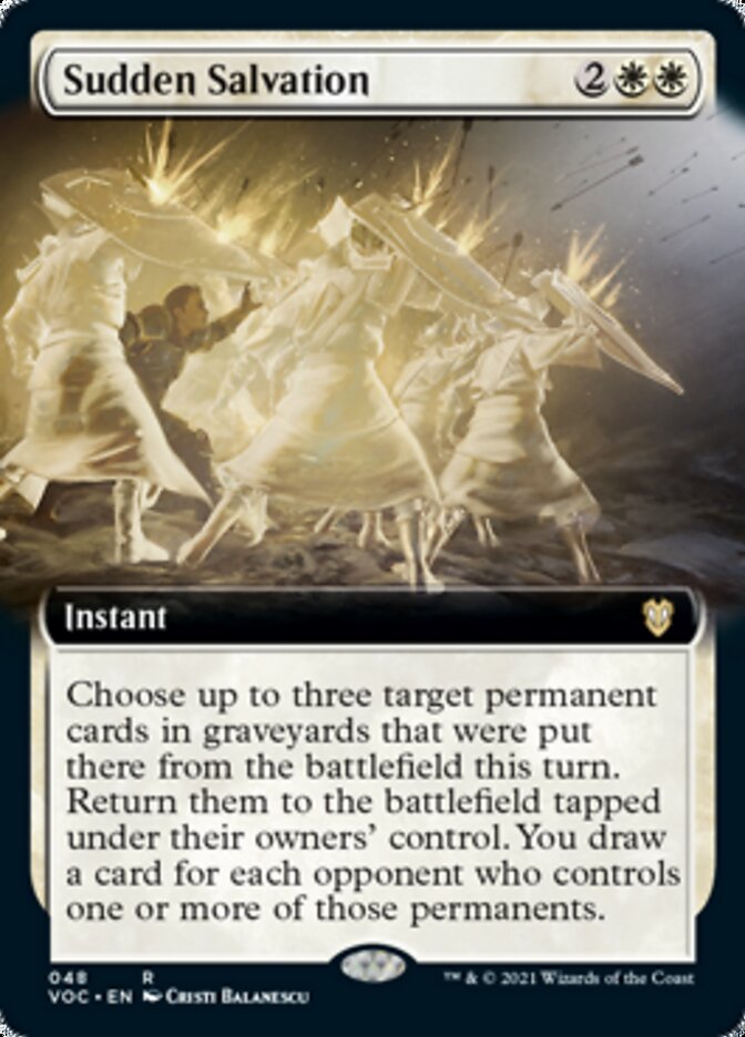 Sudden Salvation (Extended) [Innistrad: Crimson Vow Commander] (VOC 48)