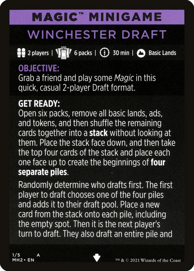 Winchester Draft (Magic Minigame) [Modern Horizons 2 Minigame] (MMH2 1)