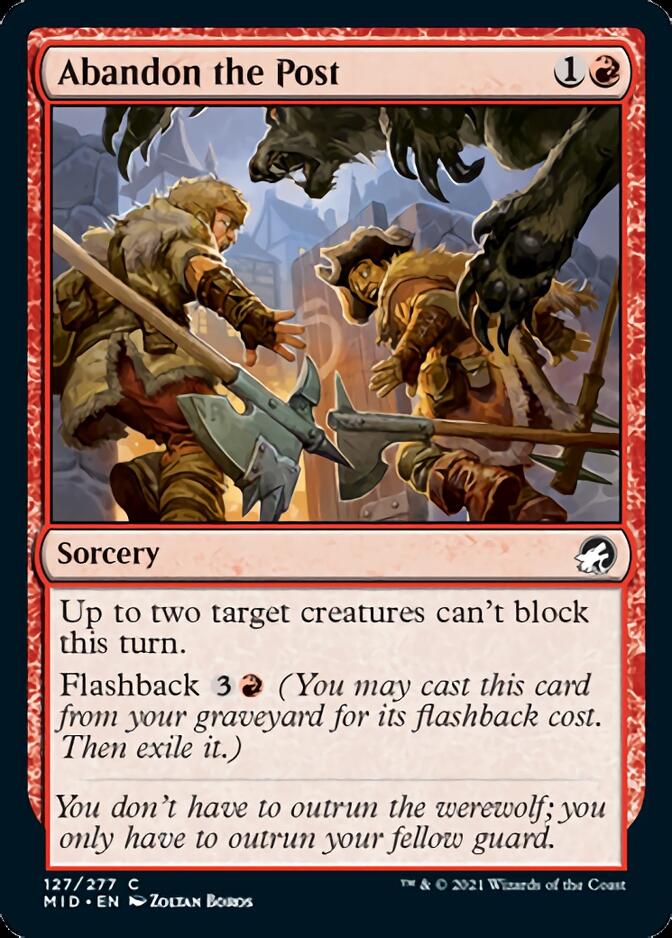 Abandon the Post [Innistrad: Midnight Hunt] (MID 127)