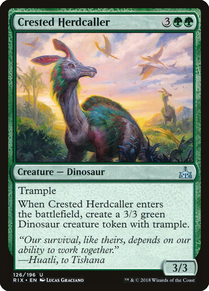 Crested Herdcaller [Rivals of Ixalan] (RIX 126)