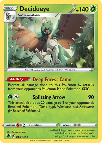 Decidueye (13/189) [Sword & Shield: Darkness Ablaze]