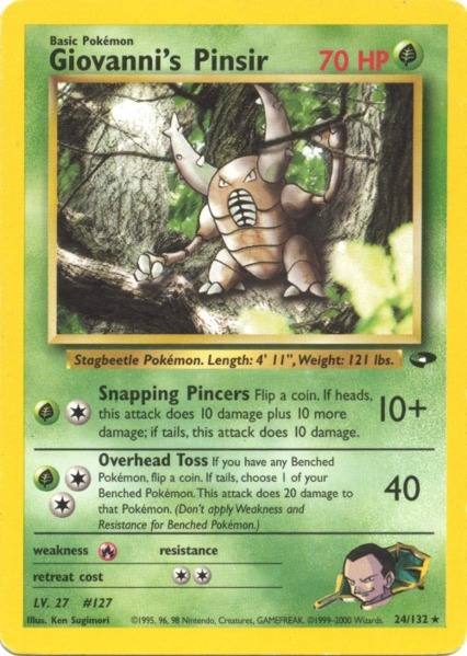 Giovanni's Pinsir (24/132) [Gym Challenge]