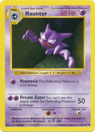 Haunter (29/102) [Base Set (Shadowless)]