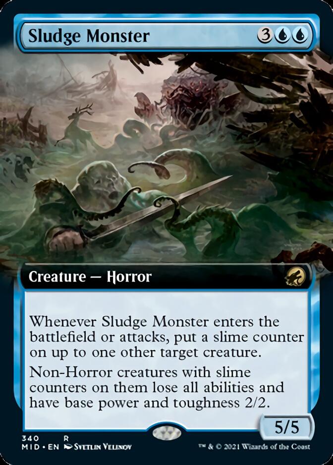 Sludge Monster (Extended) [Innistrad: Midnight Hunt] (MID 340)