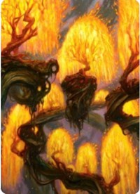 Grove of the Burnwillows Art Card [Zendikar Rising Art Series] (AZNR 34)