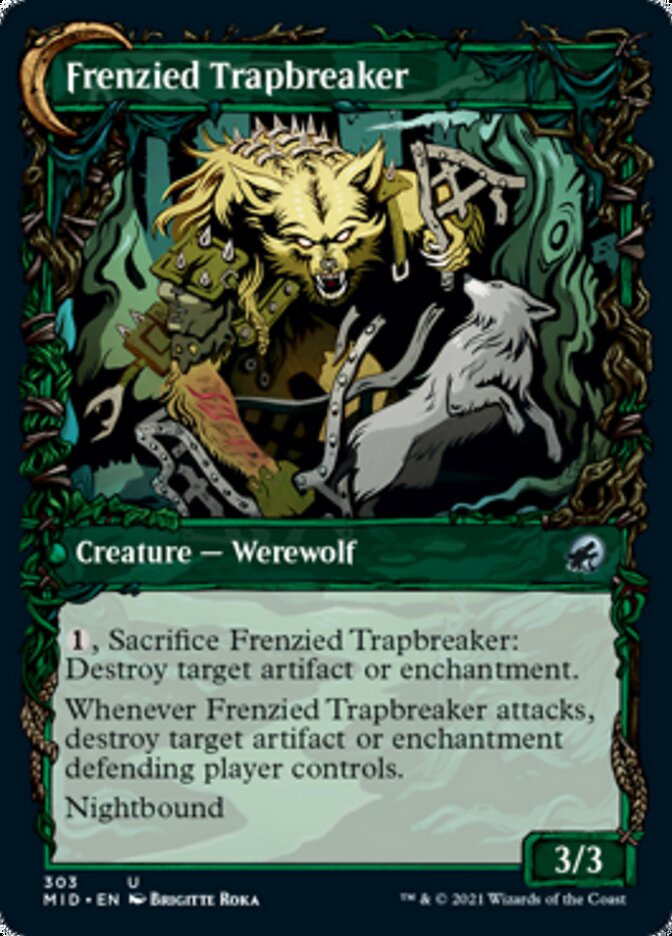 Outland Liberator // Frenzied Trapbreaker (Showcase Equinox) [Innistrad: Midnight Hunt] (MID 303)