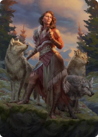 Arlinn, the Pack's Hope 1 Art Card [Innistrad: Midnight Hunt Art Series] (AMID 1)