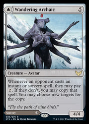 Wandering Archaic // Explore the Vastlands [Strixhaven: School of Mages] (STX 6)