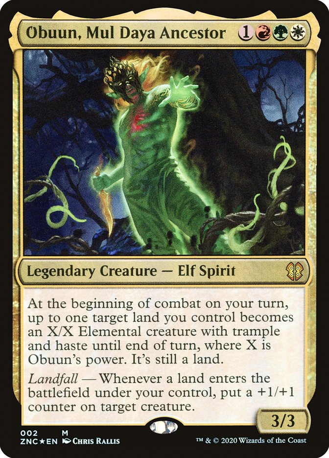 Obuun, Mul Daya Ancestor [Commander: Zendikar Rising] (ZNC 2)