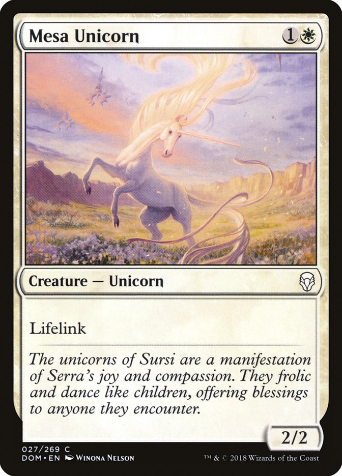 Mesa Unicorn [Dominaria] (DOM 27)