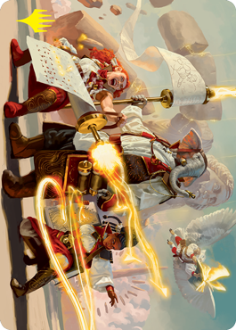 Lorehold Command Art Card (Gold-Stamped Signature) [Strixhaven: School of Mages Art Series] (ASTX 31)