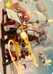 Lorehold Command Art Card (Gold-Stamped Signature) [Strixhaven: School of Mages Art Series] (ASTX 31)