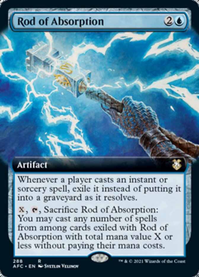 Rod of Absorption (Extended) [Dungeons & Dragons: Adventures in the Forgotten Realms Commander] (AFC 288)