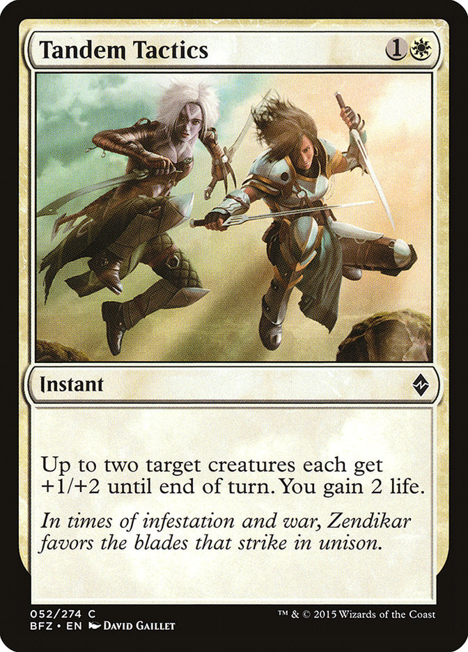 Tandem Tactics [Battle for Zendikar] (BFZ 52)