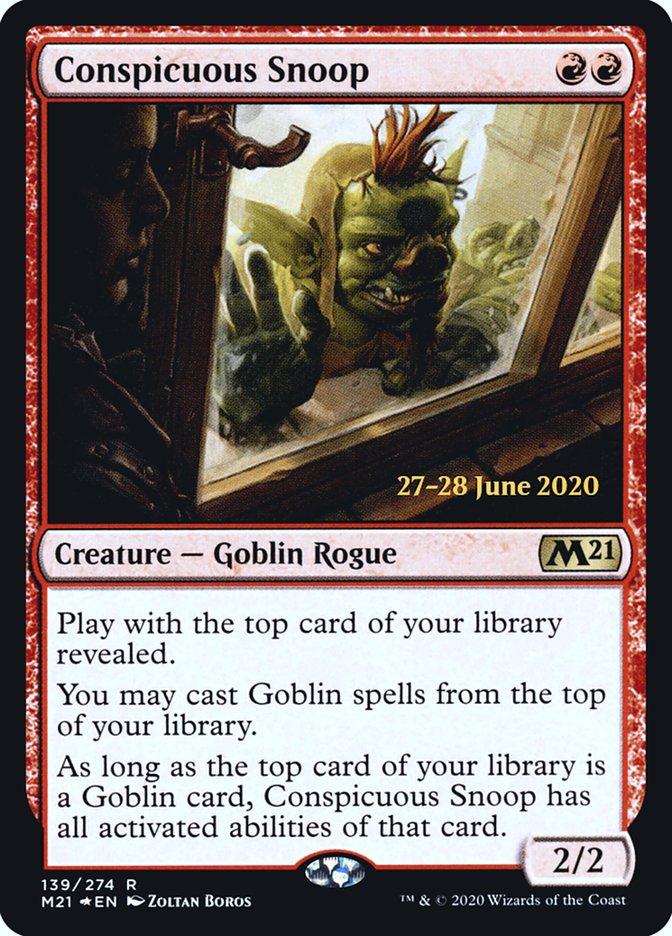 Conspicuous Snoop  [Core Set 2021 Prerelease Promos] (PM21 139S)