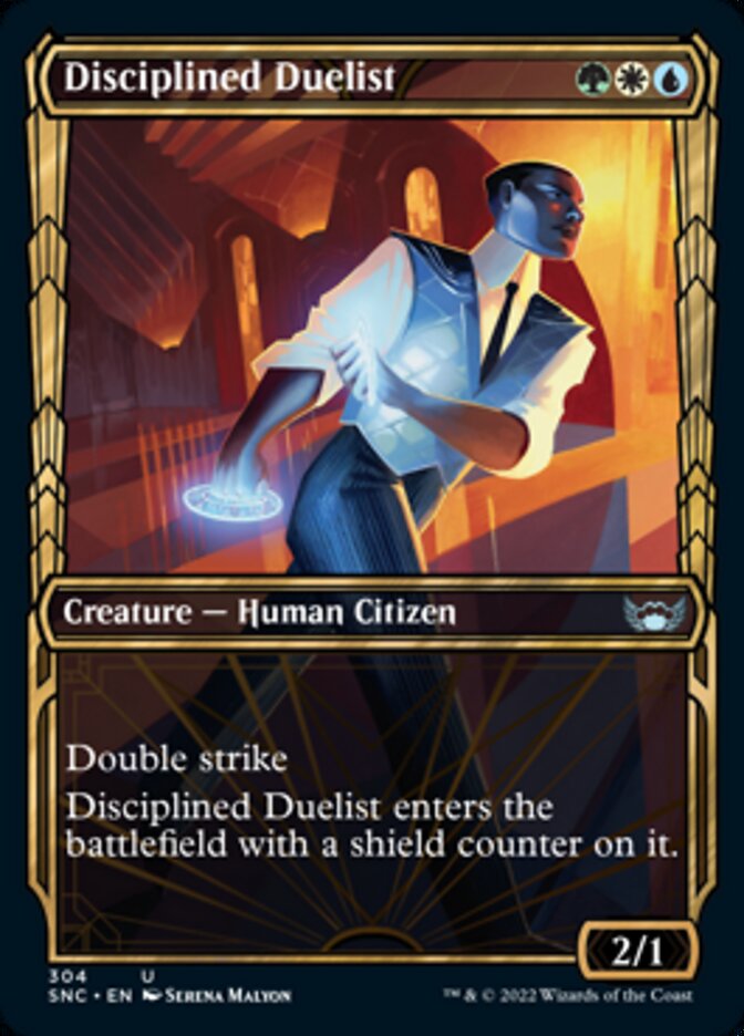 Disciplined Duelist (Showcase Golden Age) [Streets of New Capenna] (SNC 304)
