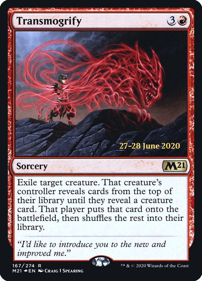 Transmogrify  [Core Set 2021 Prerelease Promos] (PM21 167S)