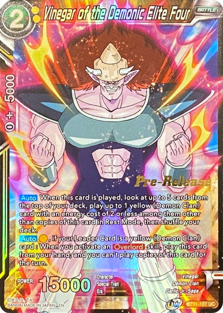 Vinegar of the Demonic Elite Four [BT11-107]