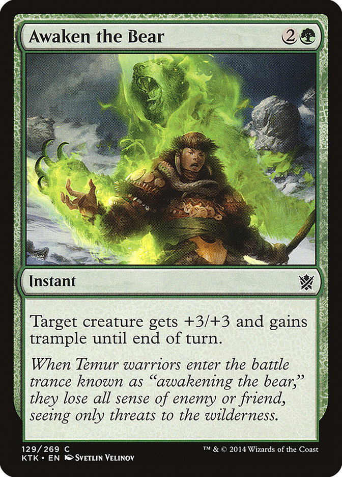 Awaken the Bear [Khans of Tarkir] (KTK 129)