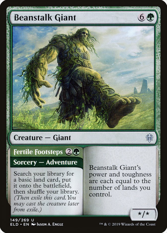 Beanstalk Giant // Fertile Footsteps [Throne of Eldraine] (ELD 149)
