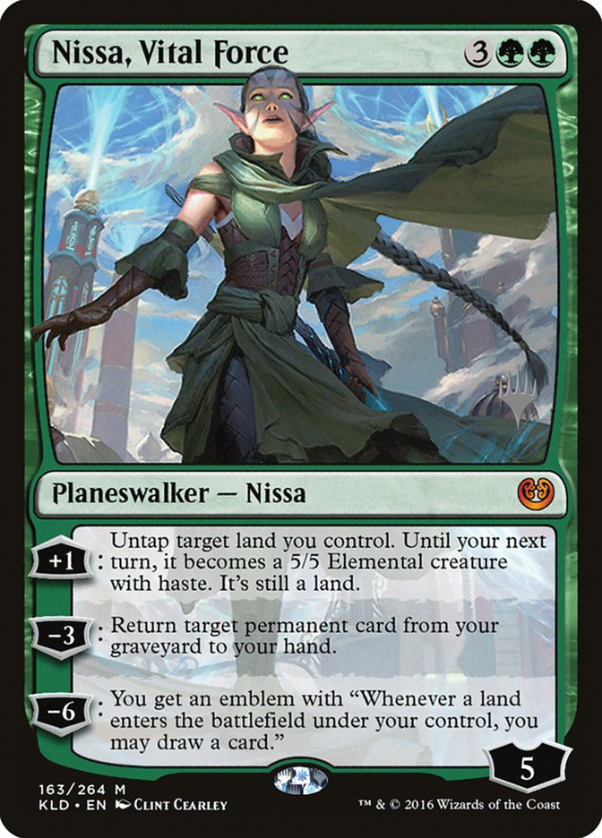Nissa, Vital Force [Kaladesh Promos] (PKLD 163P)