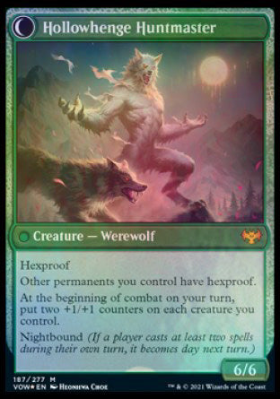 Avabruck Caretaker // Hollowhenge Huntmaster [Innistrad: Crimson Vow Prerelease Promos] (PVOW 187)