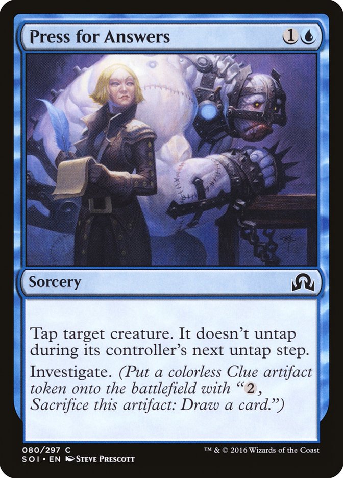 Press for Answers [Shadows over Innistrad] (SOI 80)
