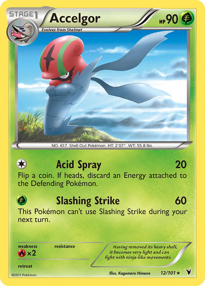 Accelgor (Cracked Ice Holo) (12/101) [Theme Deck Exclusives]