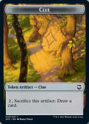 Clue // Treasure Double-sided Token [Dungeons & Dragons: Adventures in the Forgotten Realms Commander Tokens] (TAFC 10)