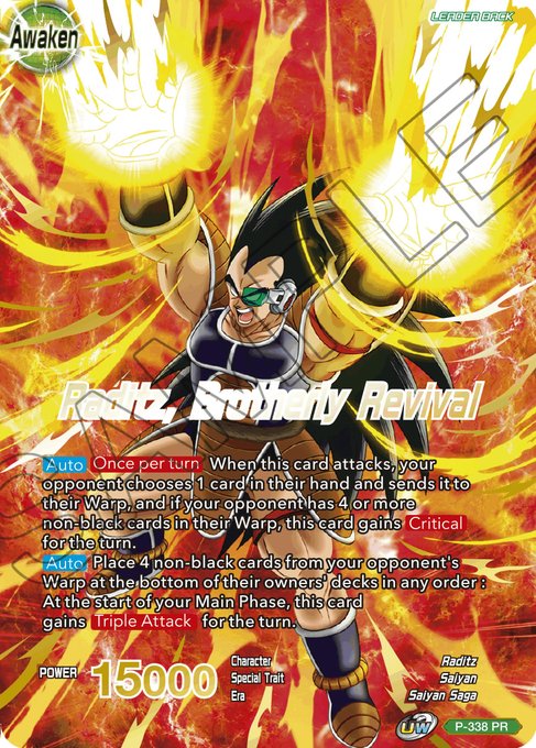 Raditz // Raditz, Brotherly Revival (Gold Stamped) [P-338]