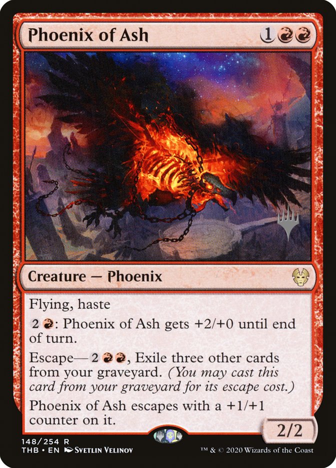 Phoenix of Ash (Promo Pack) [Theros Beyond Death Promos] (PTHB 148P)