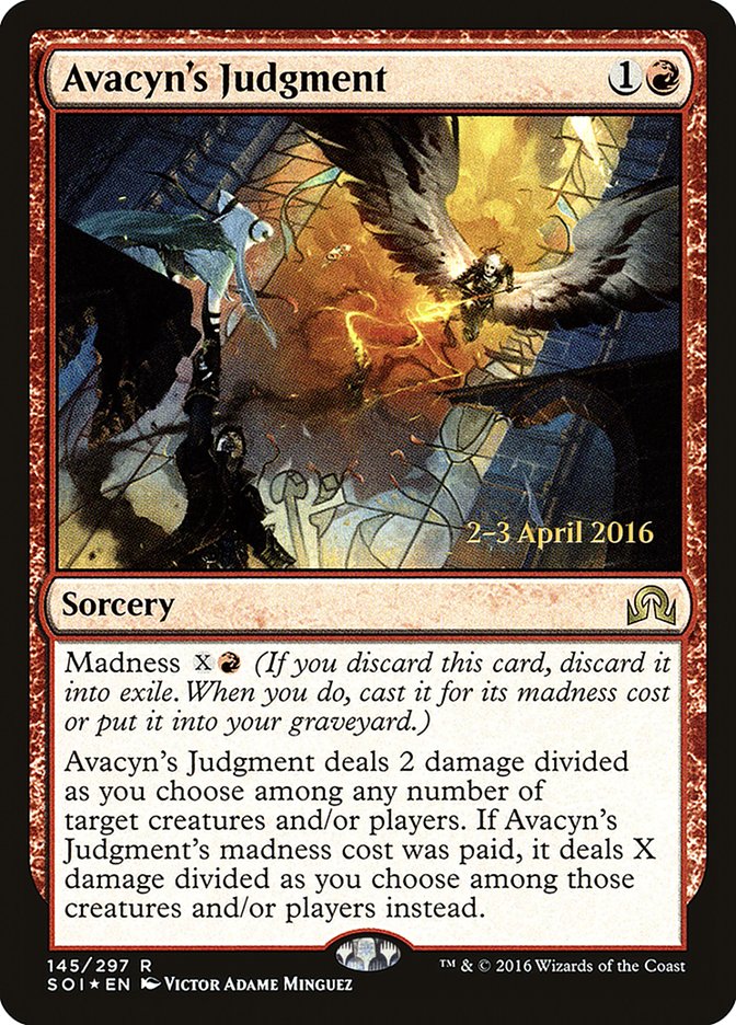 Avacyn's Judgment (Prerelease) [Shadows over Innistrad Prerelease Promos] (PSOI 145S)