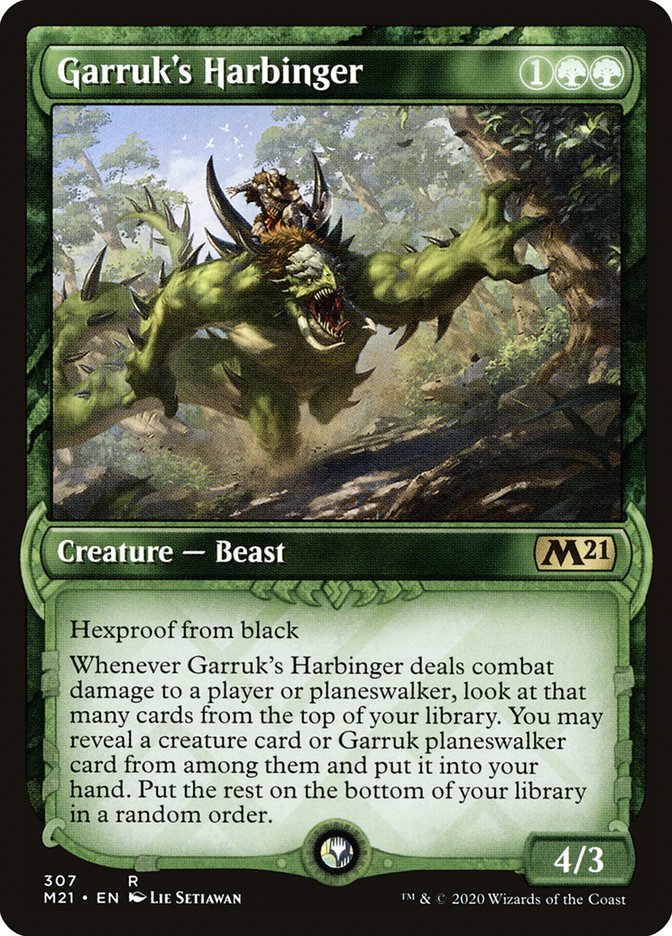 Garruk's Harbinger (Showcase) [Core Set 2021] (M21 307)