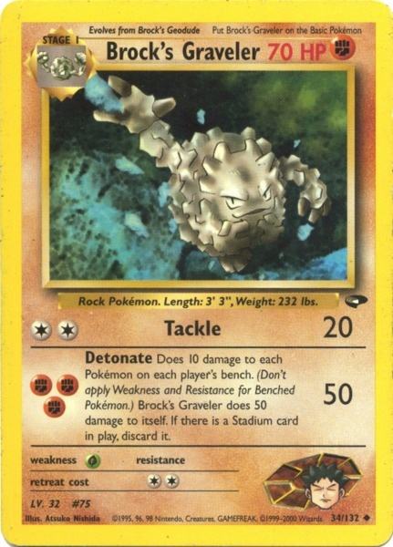Brock's Graveler (34/132) [Gym Challenge]