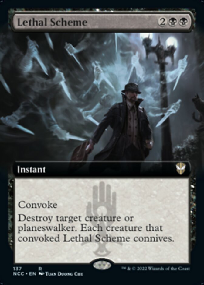 Lethal Scheme (Extended Art) [Streets of New Capenna Commander] (NCC 137)
