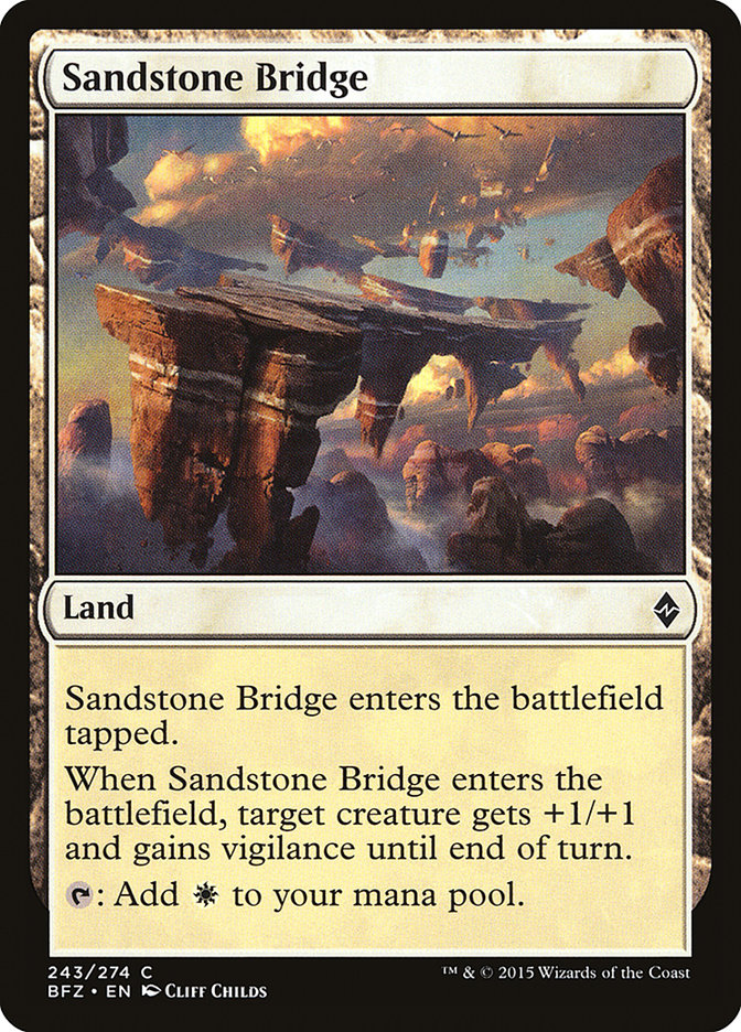 Sandstone Bridge [Battle for Zendikar] (BFZ 243)