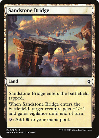 Sandstone Bridge [Battle for Zendikar] (BFZ 243)