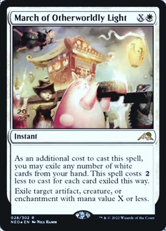 March of Otherworldly Light [Kamigawa: Neon Dynasty Prerelease Promos] (PNEO 28)