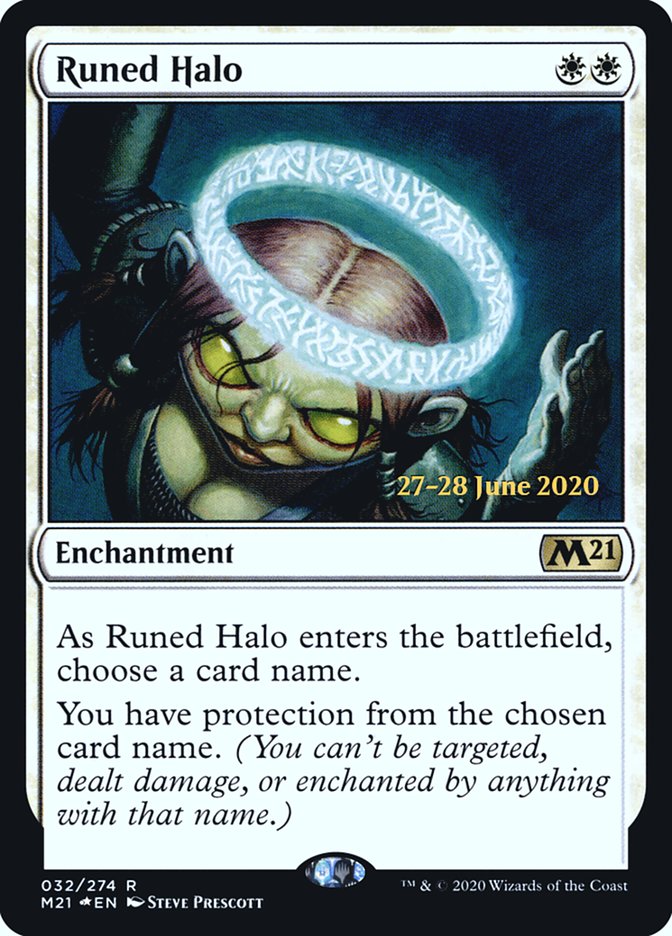 Runed Halo  [Core Set 2021 Prerelease Promos] (PM21 32S)