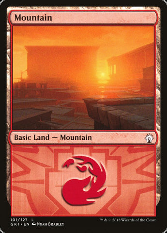 Mountain (#101) [Guilds of Ravnica Guild Kit] (GK1 101)