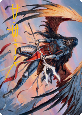 Liesa, Forgotten Archangel Art Card (Gold-Stamped Signature) [Innistrad: Midnight Hunt Art Series] (AMID 63)